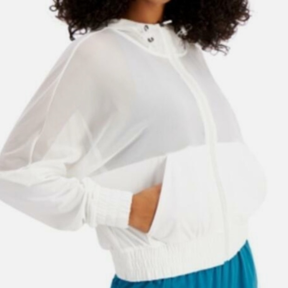 Ideology Women's White Hooded Jacket